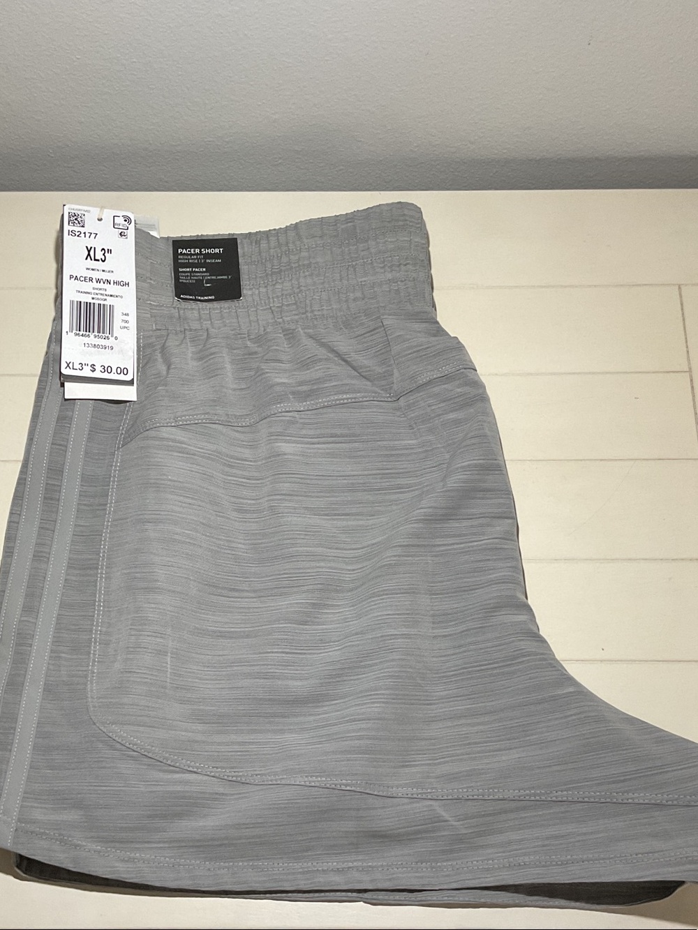 adidas Gray Women's Athletic Pacer Shorts